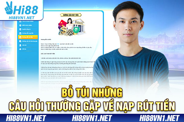 Bỏ túi những câu hỏi thường gặp về nạp rút tiền